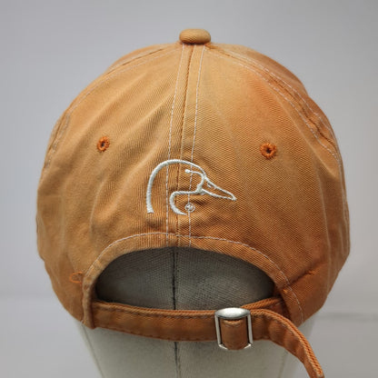 Ducks Unlimited Baseball Cap Orange One Size Slideback 1937 Duck Embroidery Hat