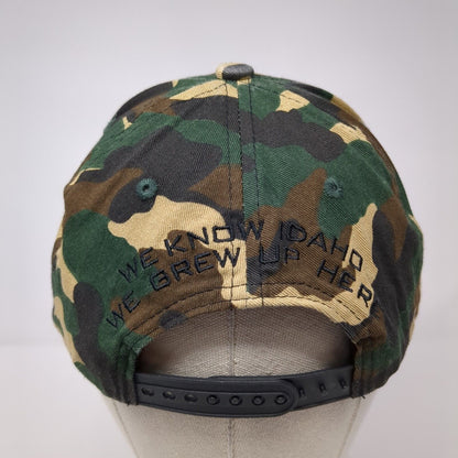 Farm Bureau Ins. Patch Snapback Hat Camouflage One Size Adjustable