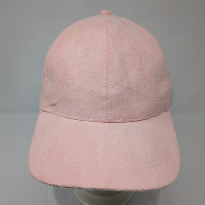 Unbranded Slideback Hat Pink One Size Adjustable Vented Holes 6 Panel Blank