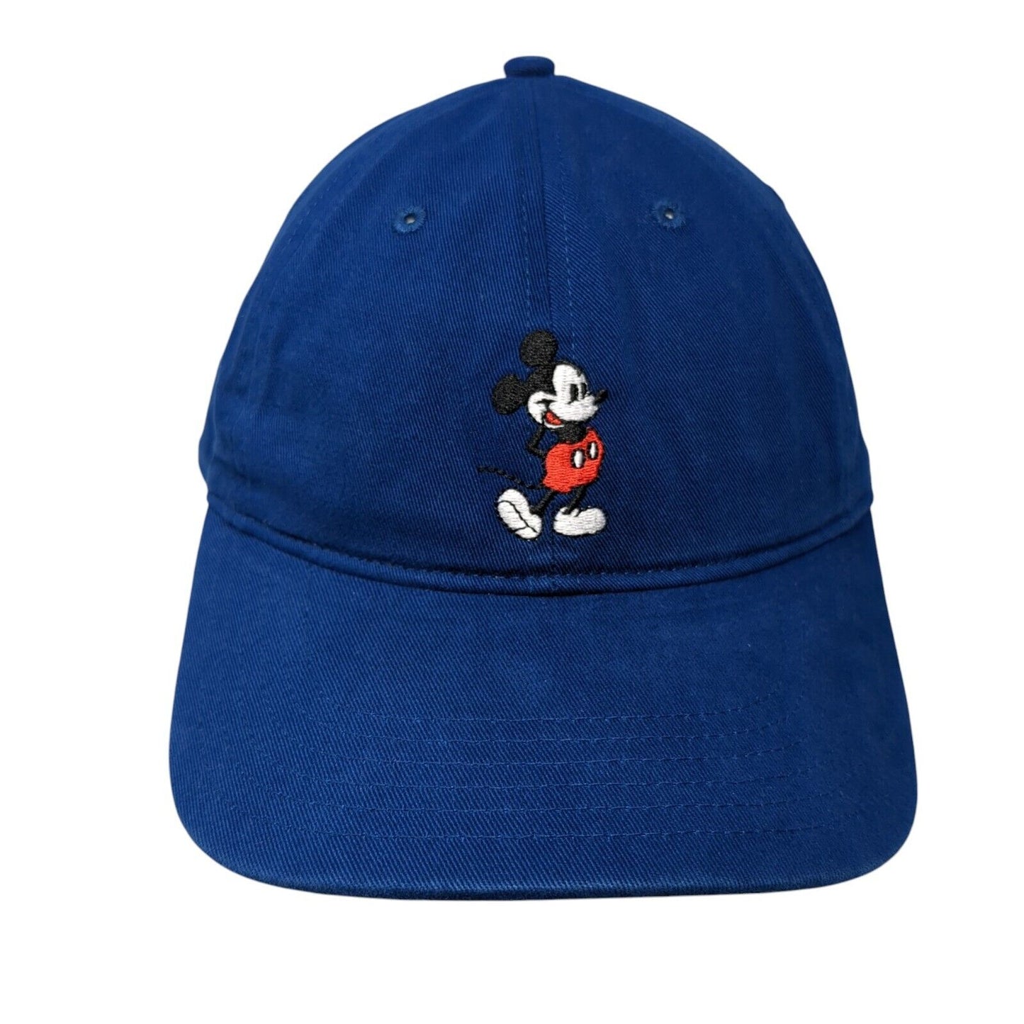 Mickey Mouse Slideback Hat Blue One Size Adjustable Embroidered 6 Panel Disney