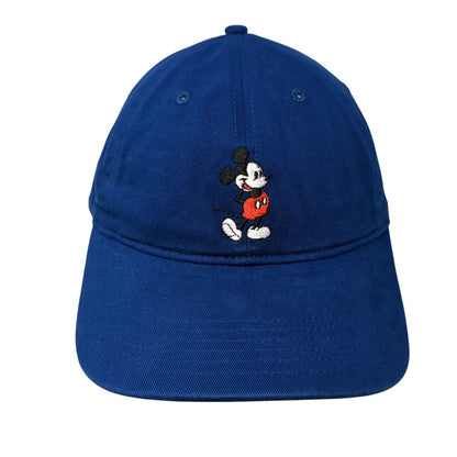 Mickey Mouse Slideback Hat Blue One Size Adjustable Embroidered 6 Panel Disney