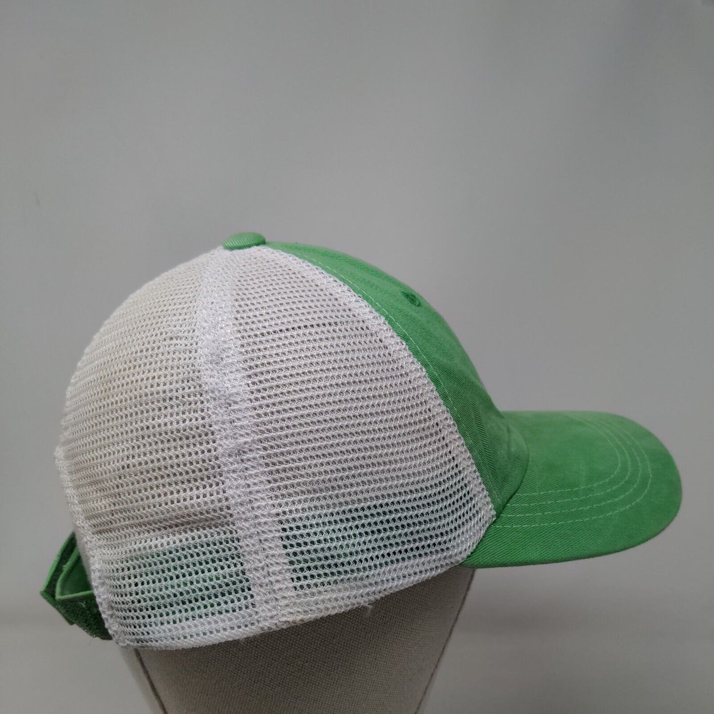 Costa Del Mar Strapback Meh Back Trucker Hat Green One Size Colorblock