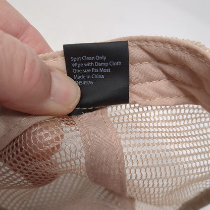 Dog Mom Ponytail Trucker Hat Pink One Size Adjustable Distressed Mesh Back