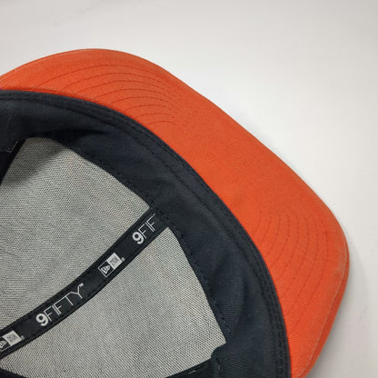 New Era FMF Flying Machine Factory Snapback Hat Black Orange One Size 9FIFTY