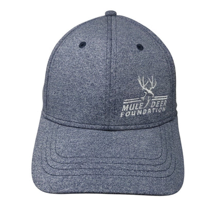 Mule Deer Foundation Snapback Hat Blue One Size Adjustable Embroidered 6 Panel