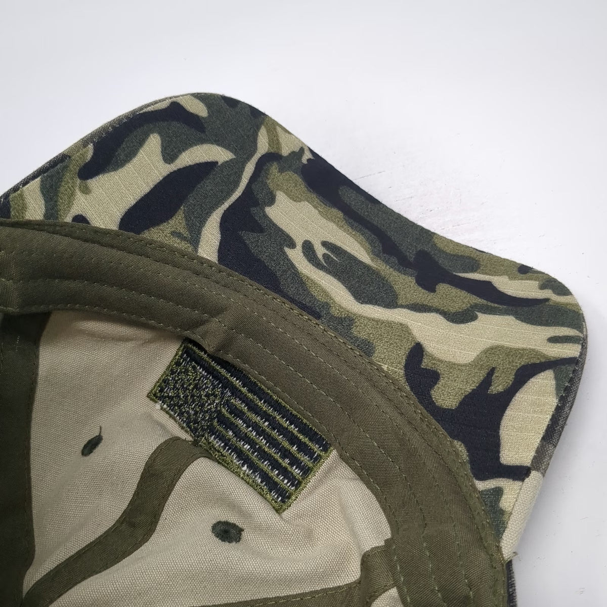 Baseball Cap Green One Size Camouflage American Flag Tactical Slideback hat