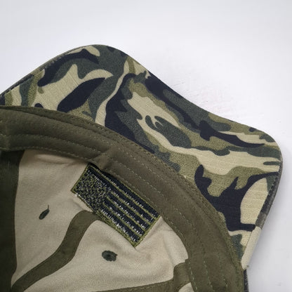 Baseball Cap Green One Size Camouflage American Flag Tactical Slideback hat