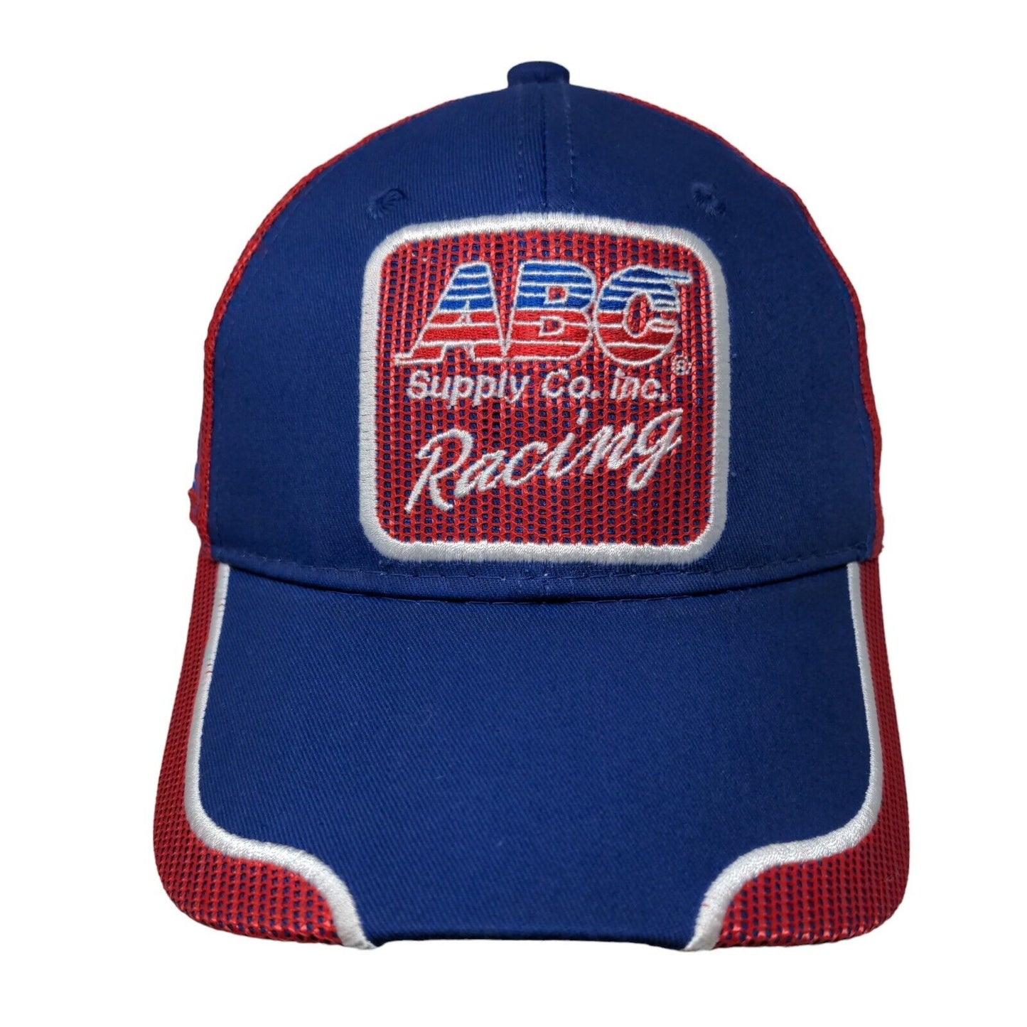 ABC Supply Co AJ Foyt Racing Strapback Hat Blue Red Embroidered Logo Indycar