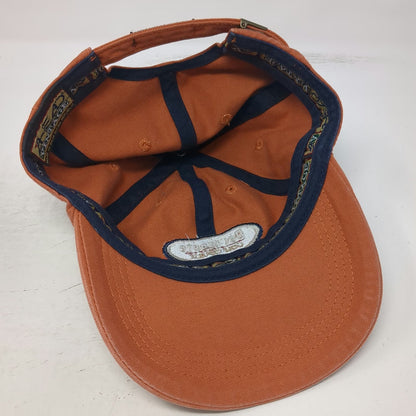 Ahead Baseball Cap Orange One Size Del Monte Golf Course Slideback Hat Est 1897