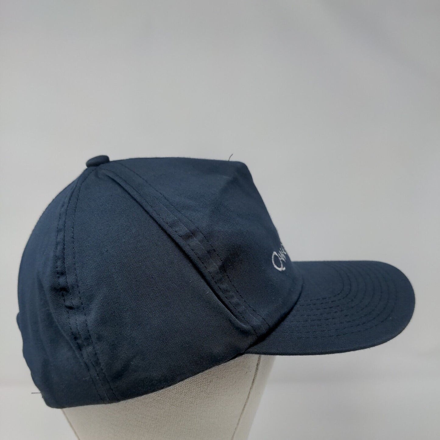 Qwest Snapback Hat Blue OSFA Adjustable Embroidered Solid Cintas