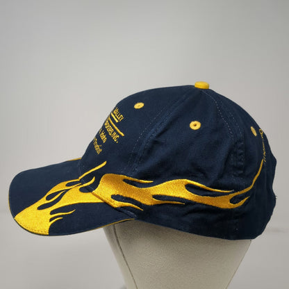 Otto Baseball Cap Blue One Size Magic Valley Truck Brokers Hat Flame Graphics