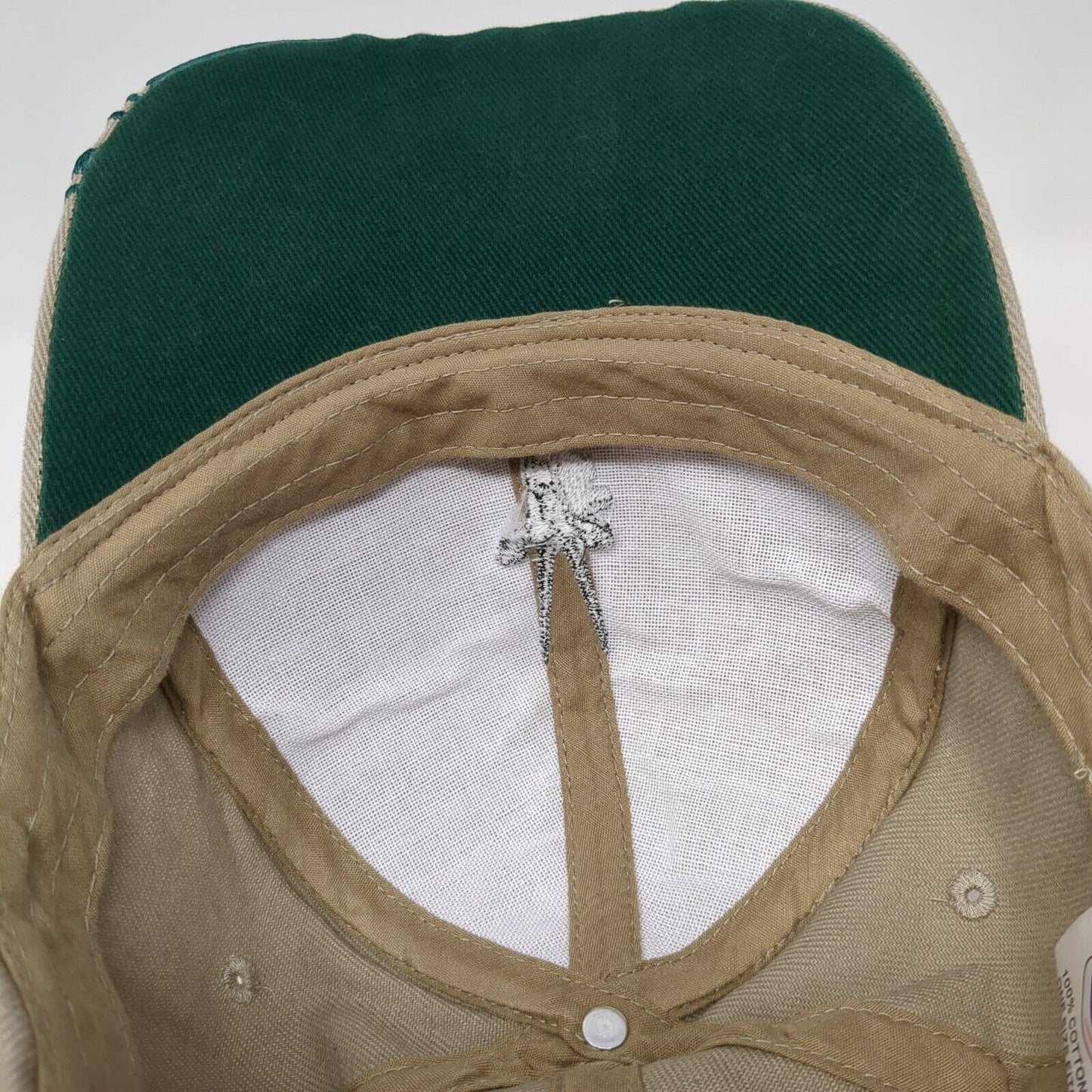 Mount Carmel Safaris Strapback Hat Tan One Size Adjustable Embroidered