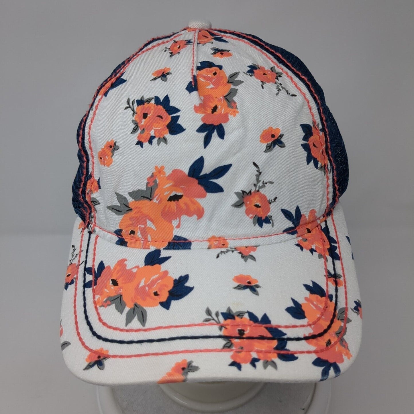 Cruel Denim Snapback Mesh Back Trucker Hat Multi One Size Floral Print