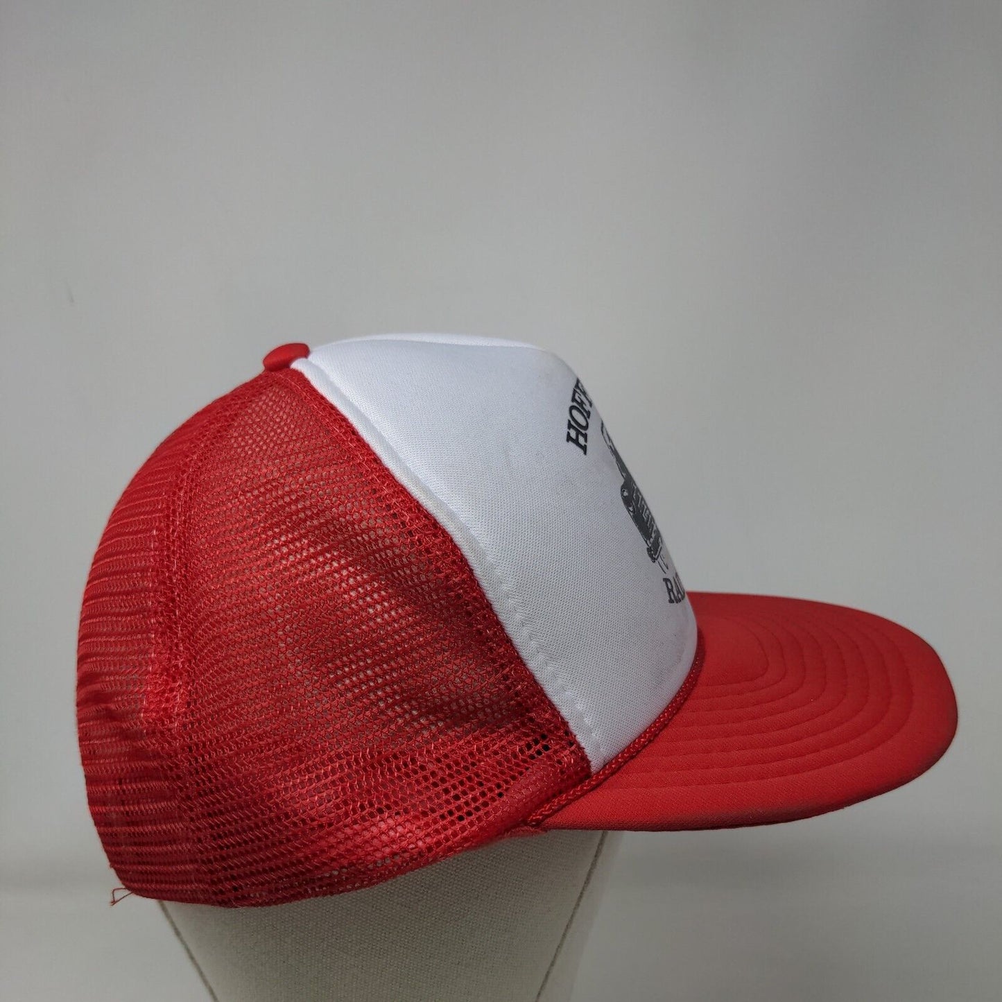 Hoffman's Radiator Snapback Trucker Hat Red OSFA Adjustable Mesh Back Rope Otto