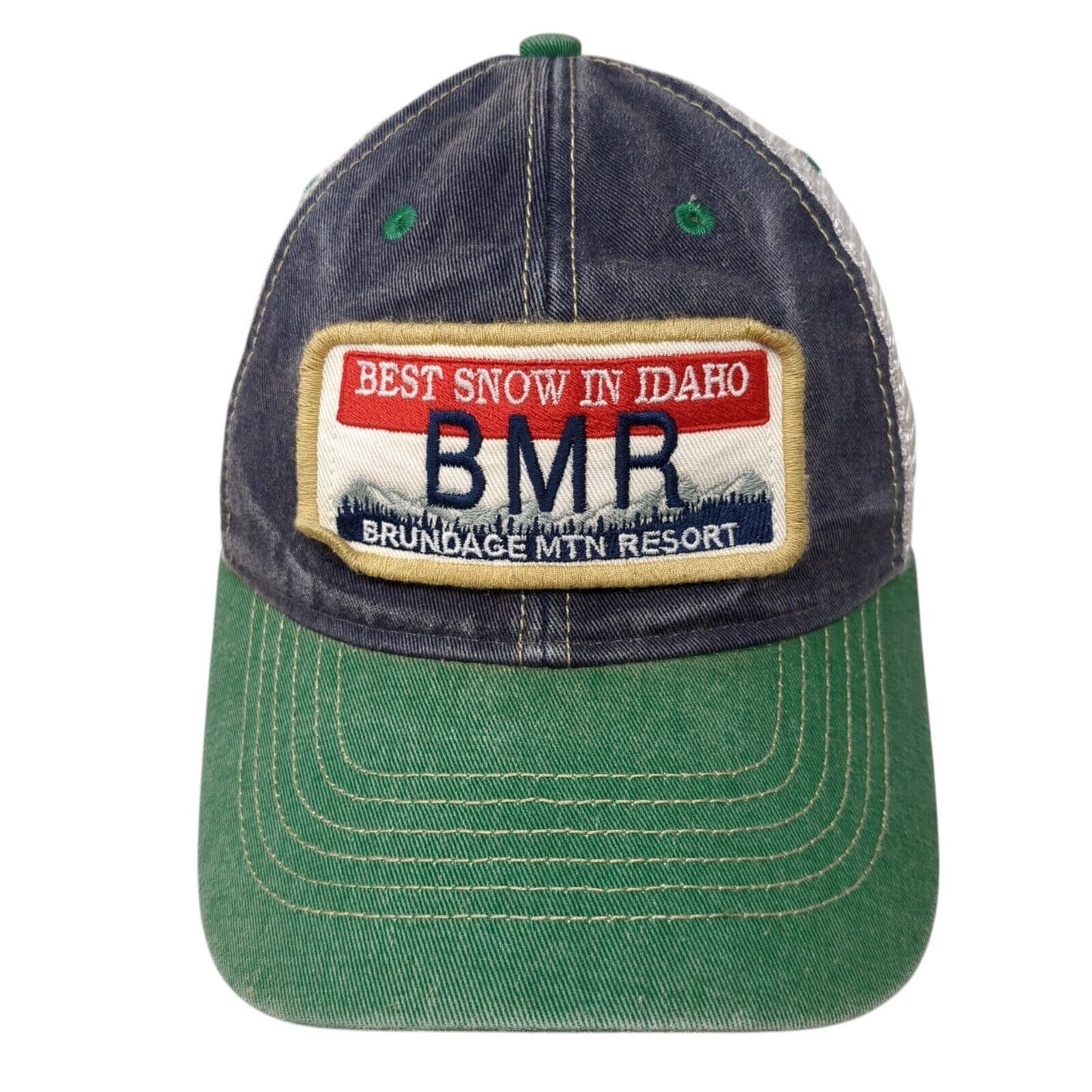 Best Snow In Idaho Brundage Mtn Resort Trucker Hat Multi OSFA Mesh Back