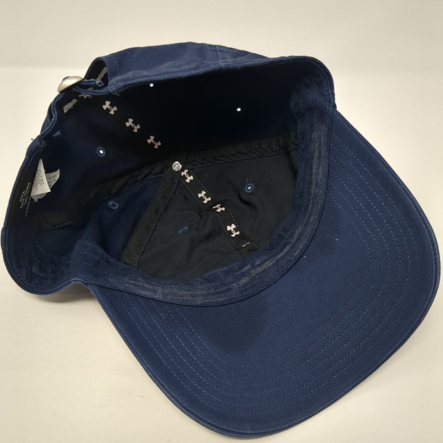 Under Armour Slideback Hat Blue One Size Adjustable Embroidered 6 Panel