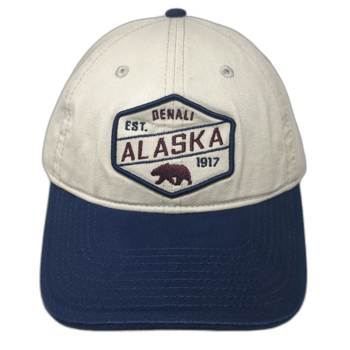Gear For Sports Baseball Cap Beige Blue One Size Denali Alaska Bear Patch Hat