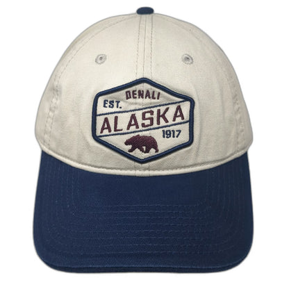 Gear For Sports Baseball Cap Beige Blue One Size Denali Alaska Bear Patch Hat