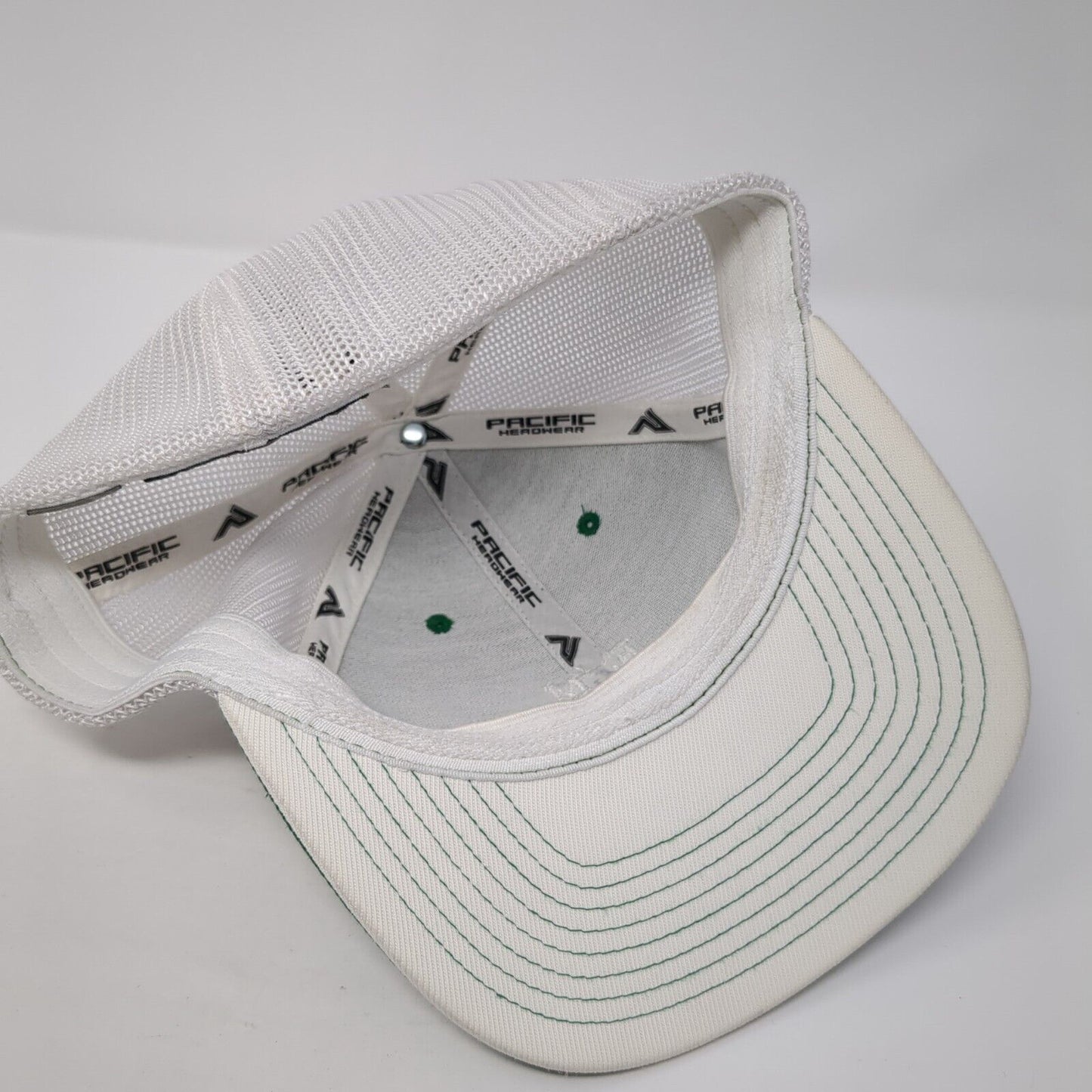 E-M Construction Fitted Mesh Back Trucker Hat Green 7 3/8-8 Colorblock