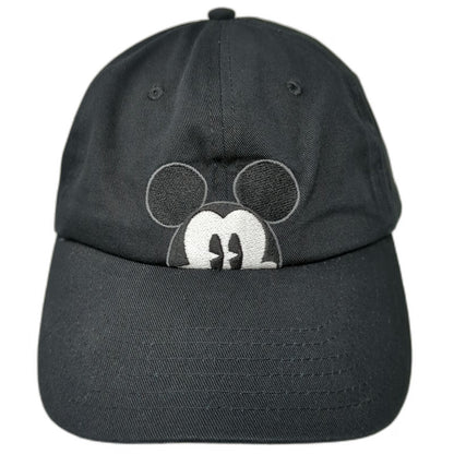 Disney Mickey Mouse Baseball Cap Black One Size Comic Strip Underbrim Slider Hat