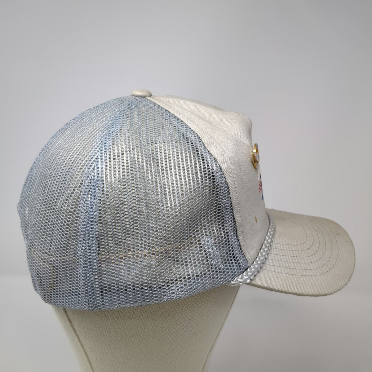Titan IV Team Rocket Space Program Gray One Size Trucker Hat Snapback Rope Pin