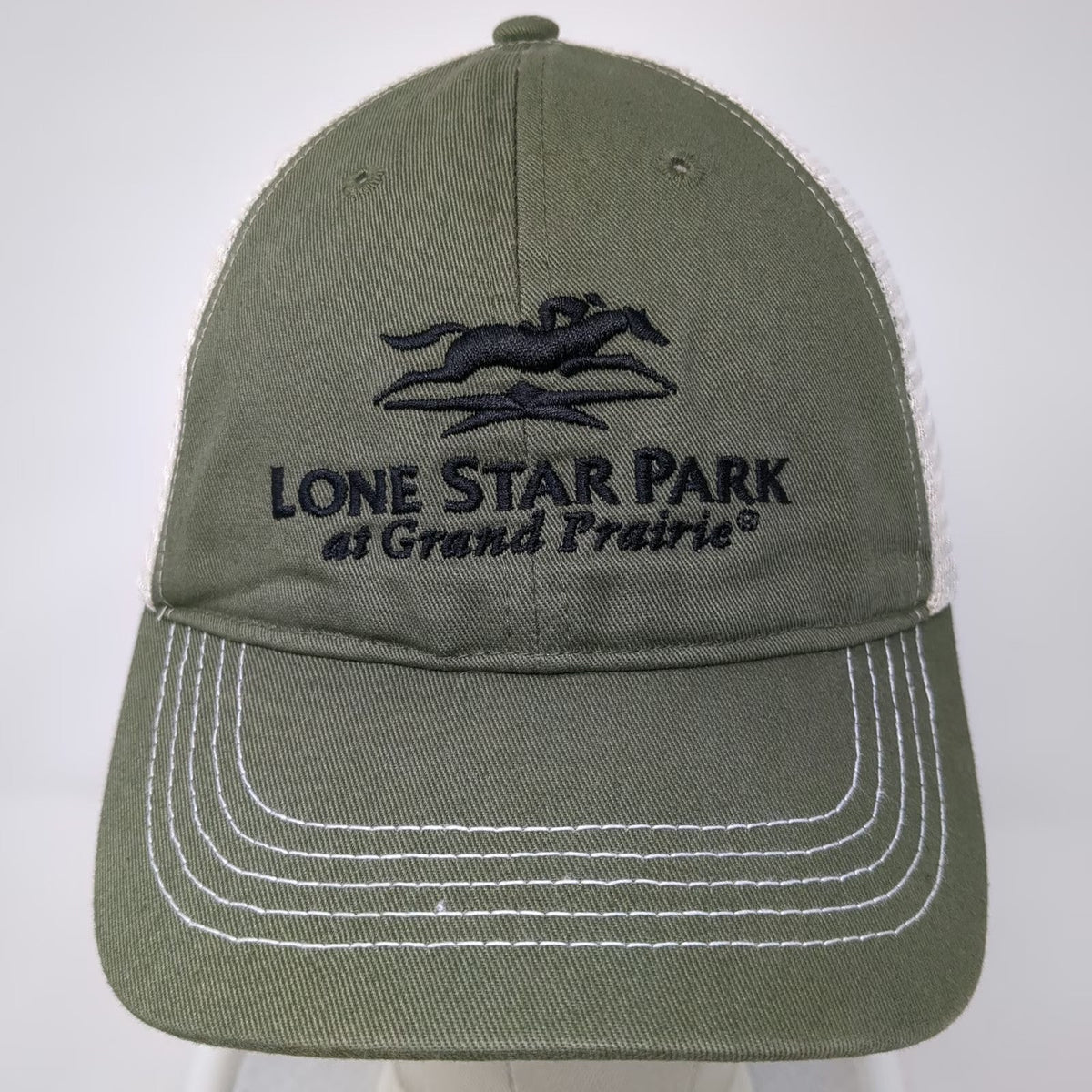 Tatco Company Lone Star Park Grand Prairie Trucker Hat Green One Size Snapback