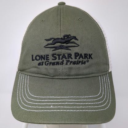 Tatco Company Lone Star Park Grand Prairie Trucker Hat Green One Size Snapback