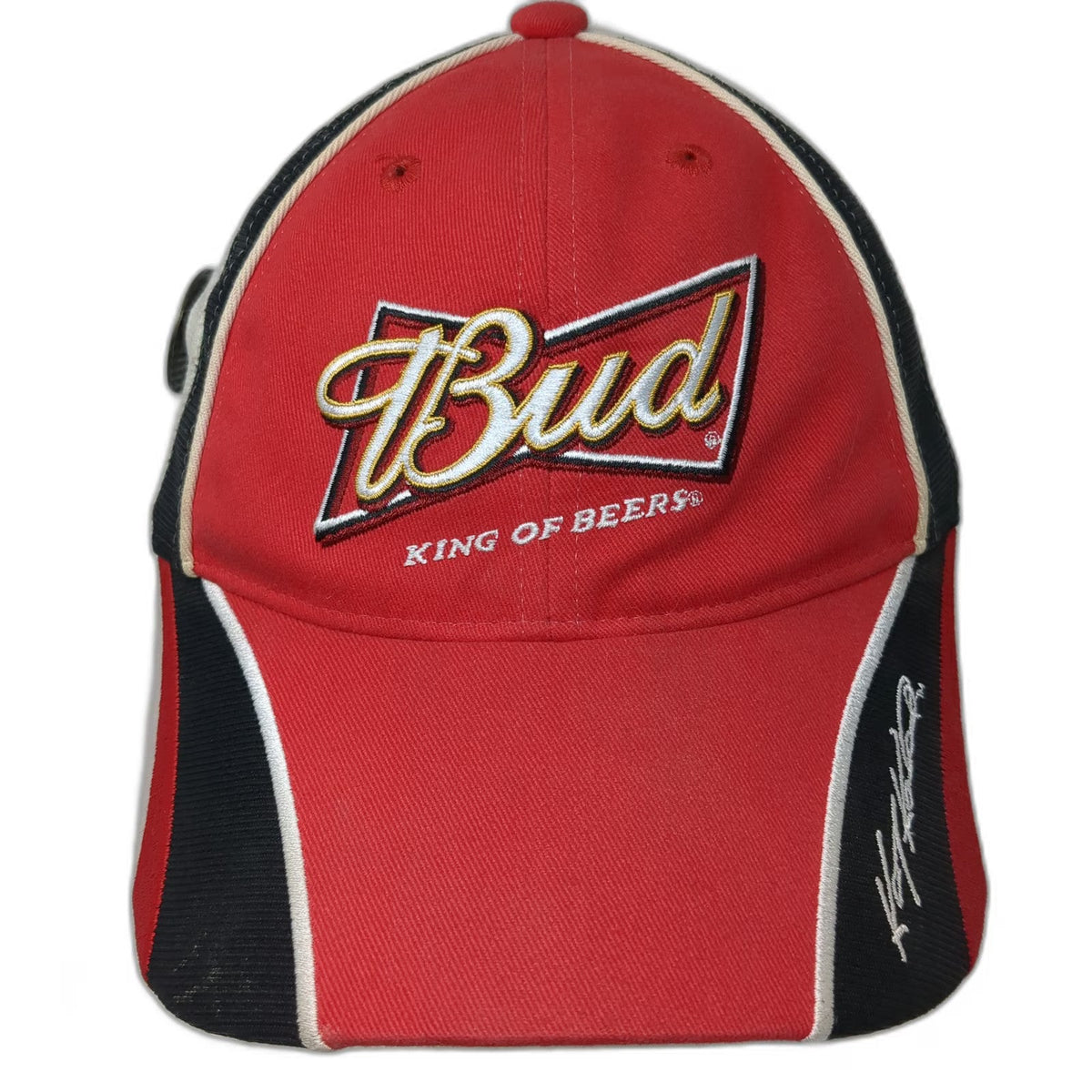 Chase Authentics Baseball Cap Red White NASCAR One Size Kasey Kahne Bud Hat