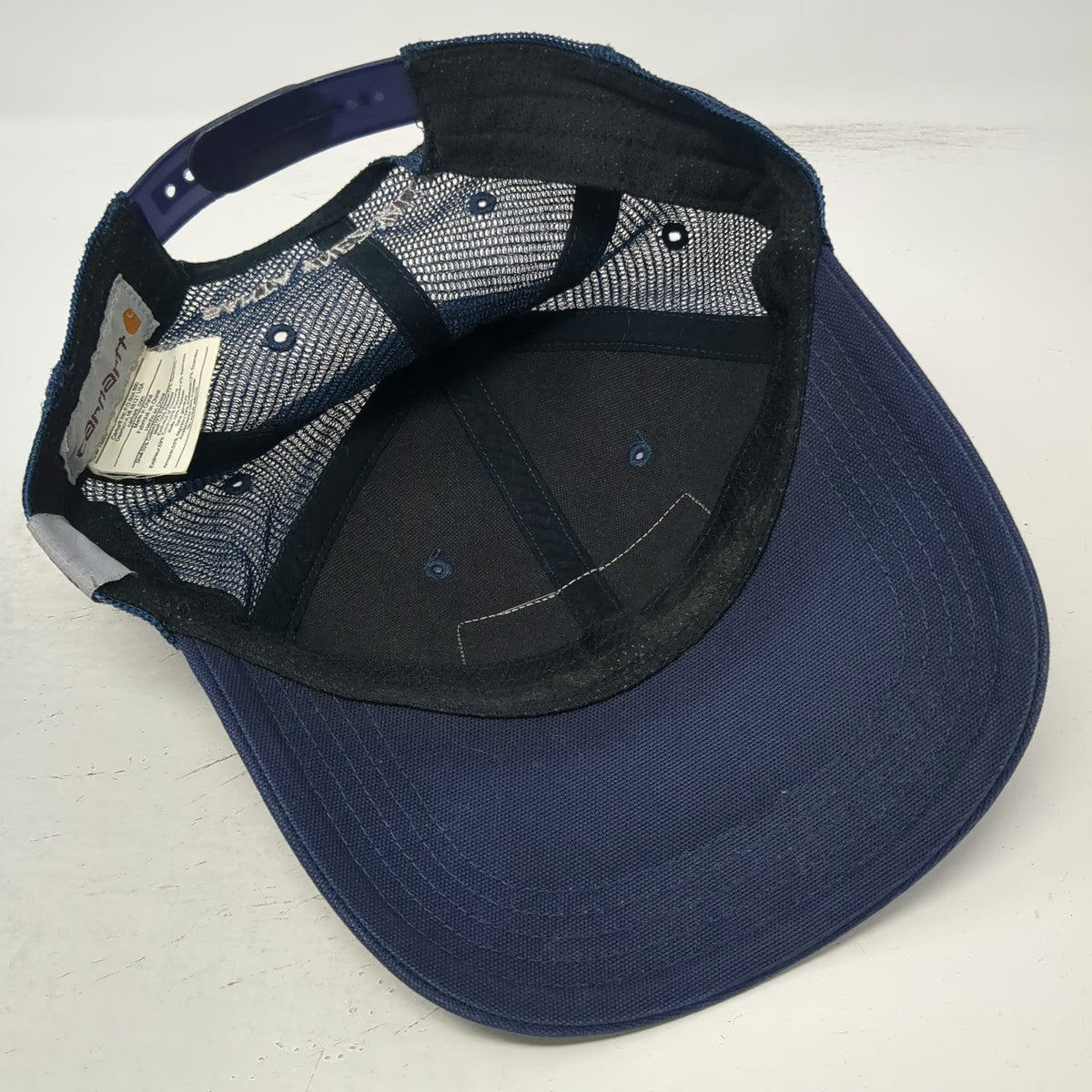 Carhartt Trucker Hat Blue One Size Mesh Santa Ynez Valley Vineyard Pig Patch