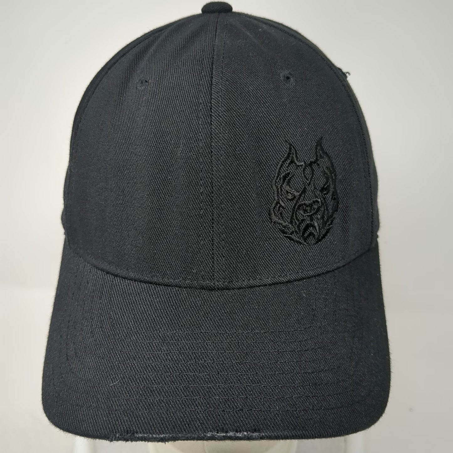Flexfit Baseball Cap Black M Sinister Diesel Pitbull Tonal Hat Poly Spandex