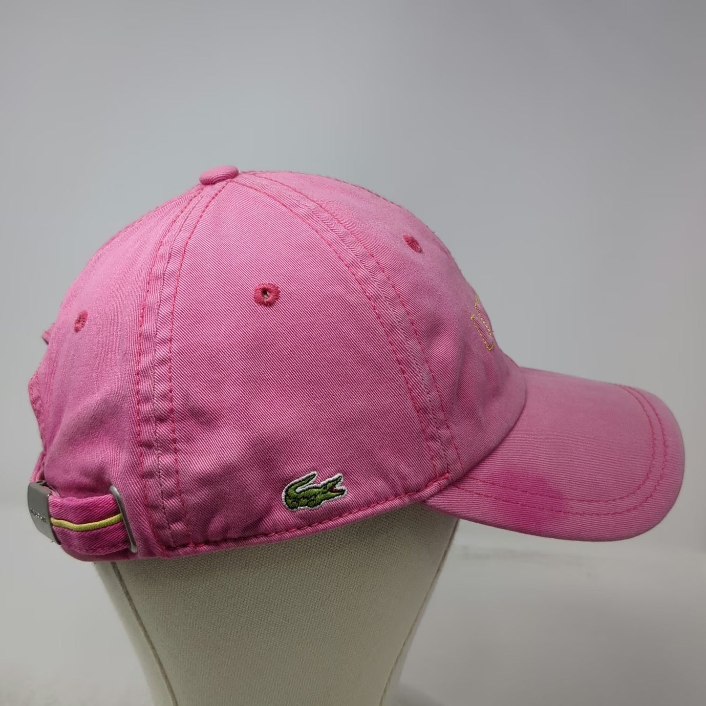 Lacoste Baseball Cap Pink One Size Strapback Since 1933 Crocodile Logo hat