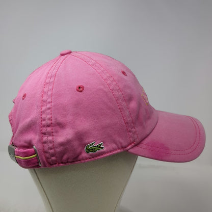 Lacoste Baseball Cap Pink One Size Strapback Since 1933 Crocodile Logo hat