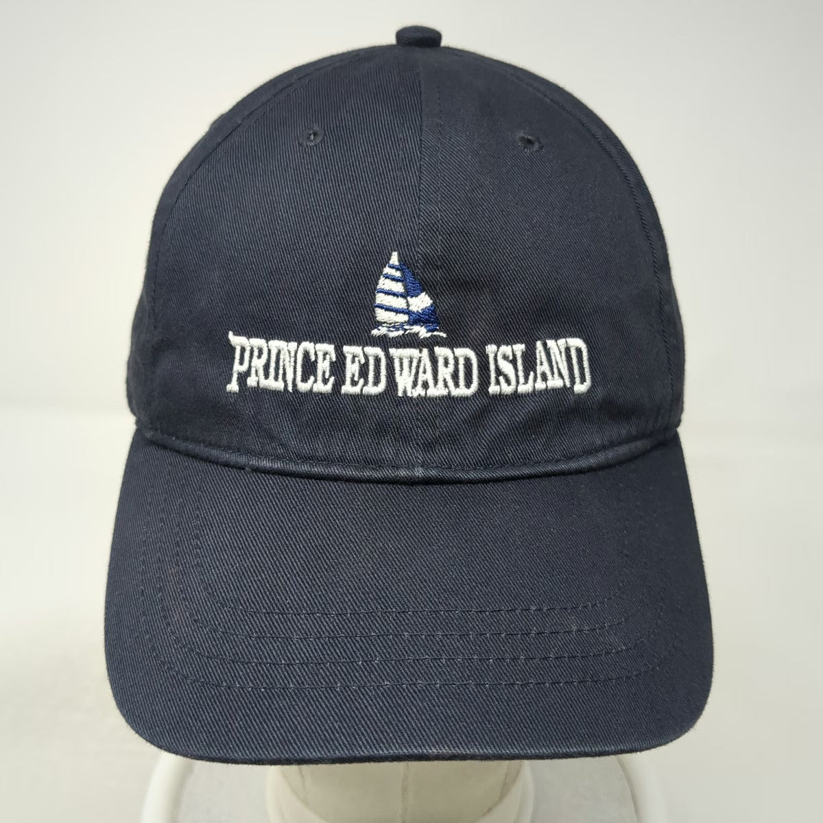 KNP Baseball Cap Gray One Size Prince Edward Island Sailboat Strapback Hat