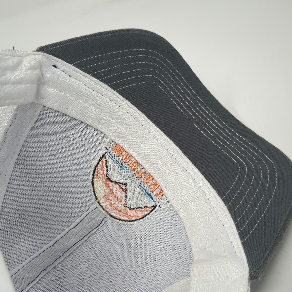 Continental Divide Blue Gray White Montana 1889 Trucker Hat One Size Snapback