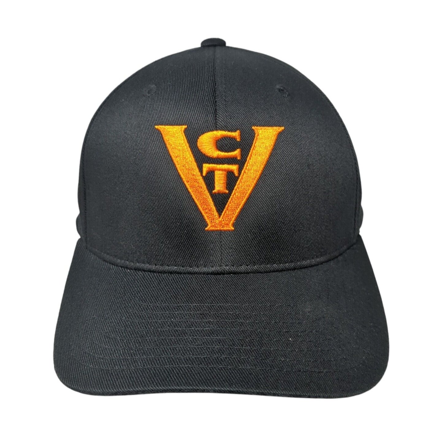 CTV Fitted Hat Black L/XL Embroidered Flexfit Vented Holes Port Authority
