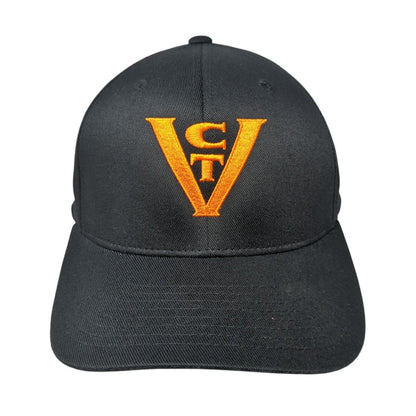 CTV Fitted Hat Black L/XL Embroidered Flexfit Vented Holes Port Authority