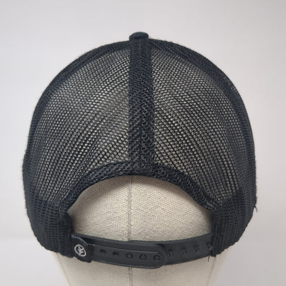 Yee Yee Logo USA Flag Snapback Trucker Hat Black One Size Mesh Back