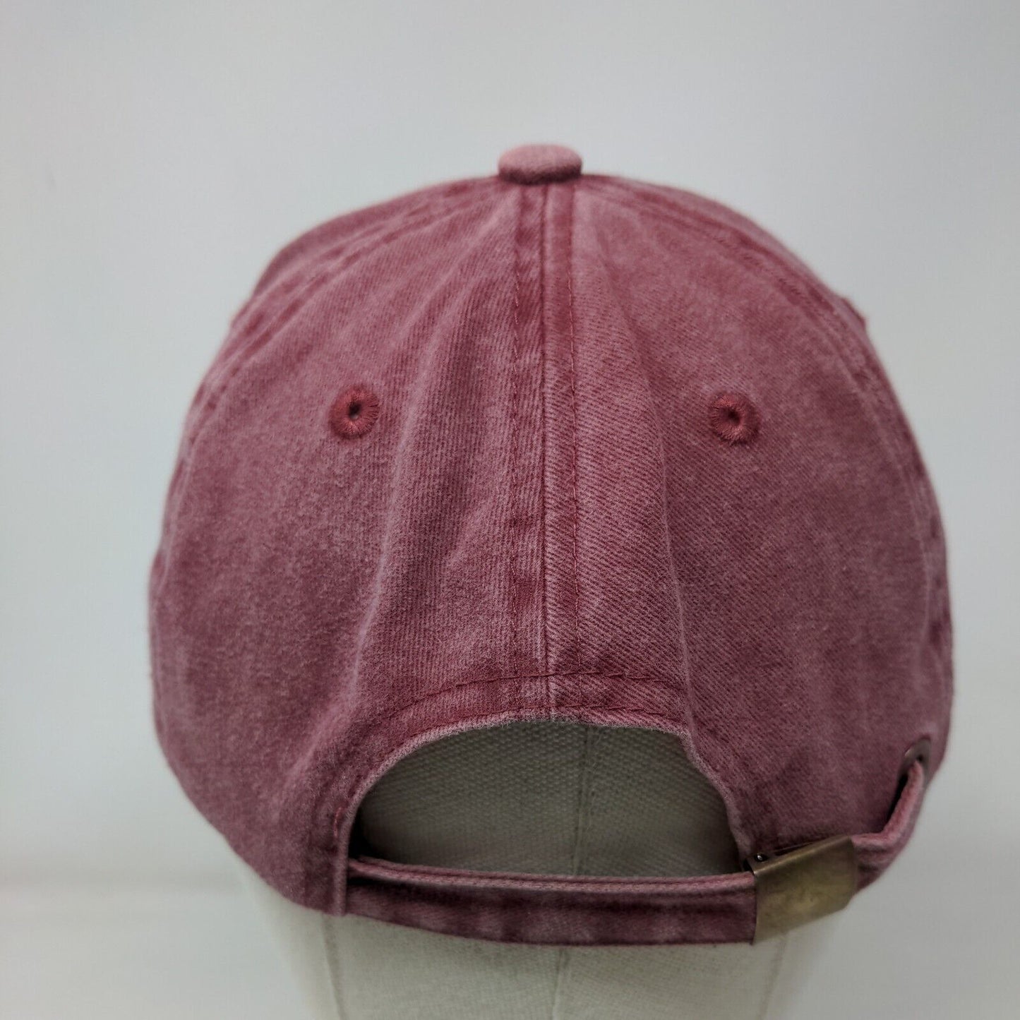 Puerto Vallarta Mex Slideback Hat Red One Size Adjustable Embroidered Cotton
