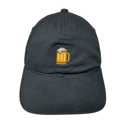 Beer Mug Snapback Hat Black One Size Adjustable Embroidered George