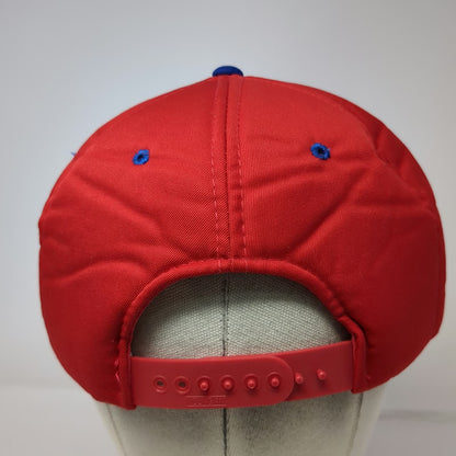 Sports Specialties Carquest Auto Parts Red Blue Snapback Hat Logo Patch Vintage