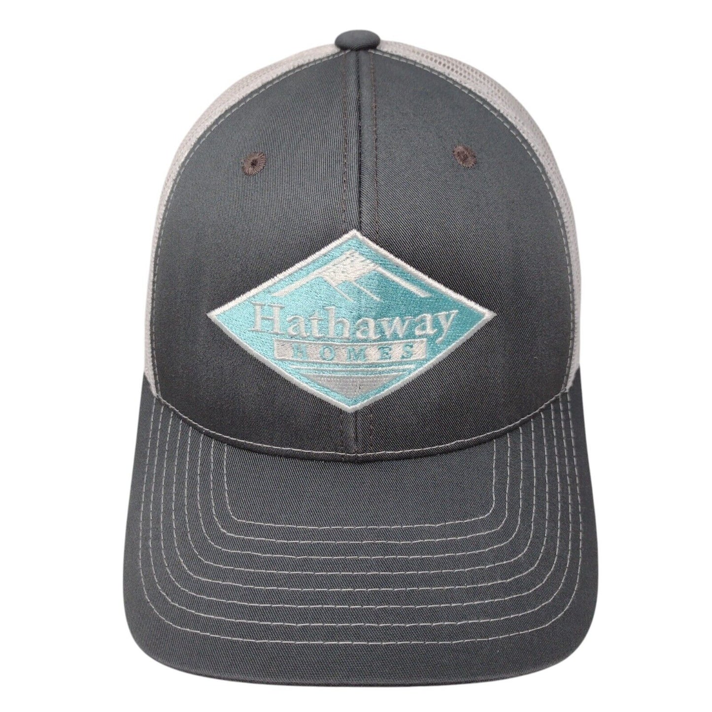 Hathaway Homes Snapback Mesh Back Trucker Hat Gray OSFA Richardson