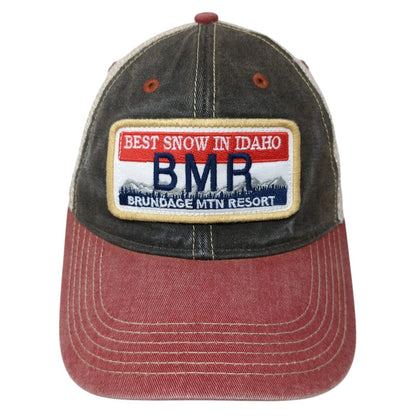 Best Snow In Idaho Snapback Trucker Hat Multicolor OS Adjustable Mesh Legacy