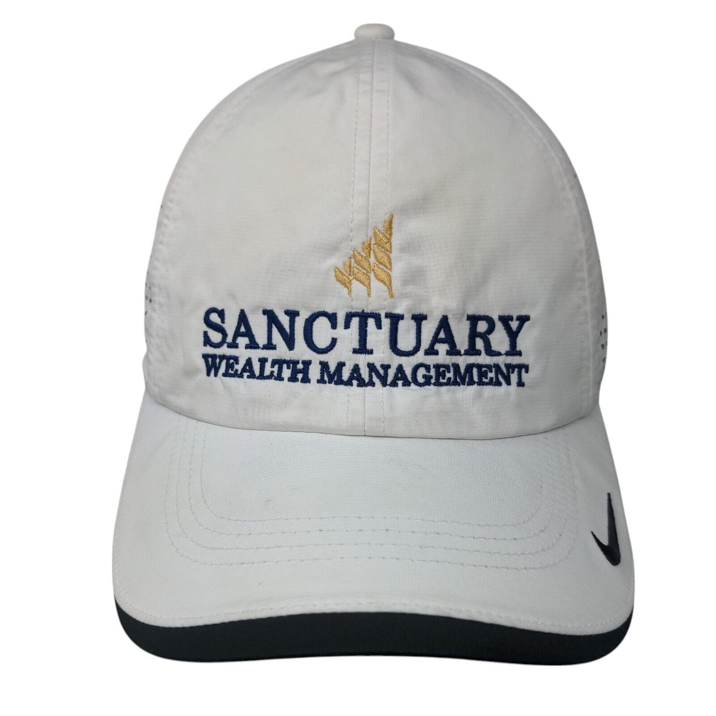 Sanctuary Wealth Management Strapback Hat White OSFM Nike Golf 6 Panel