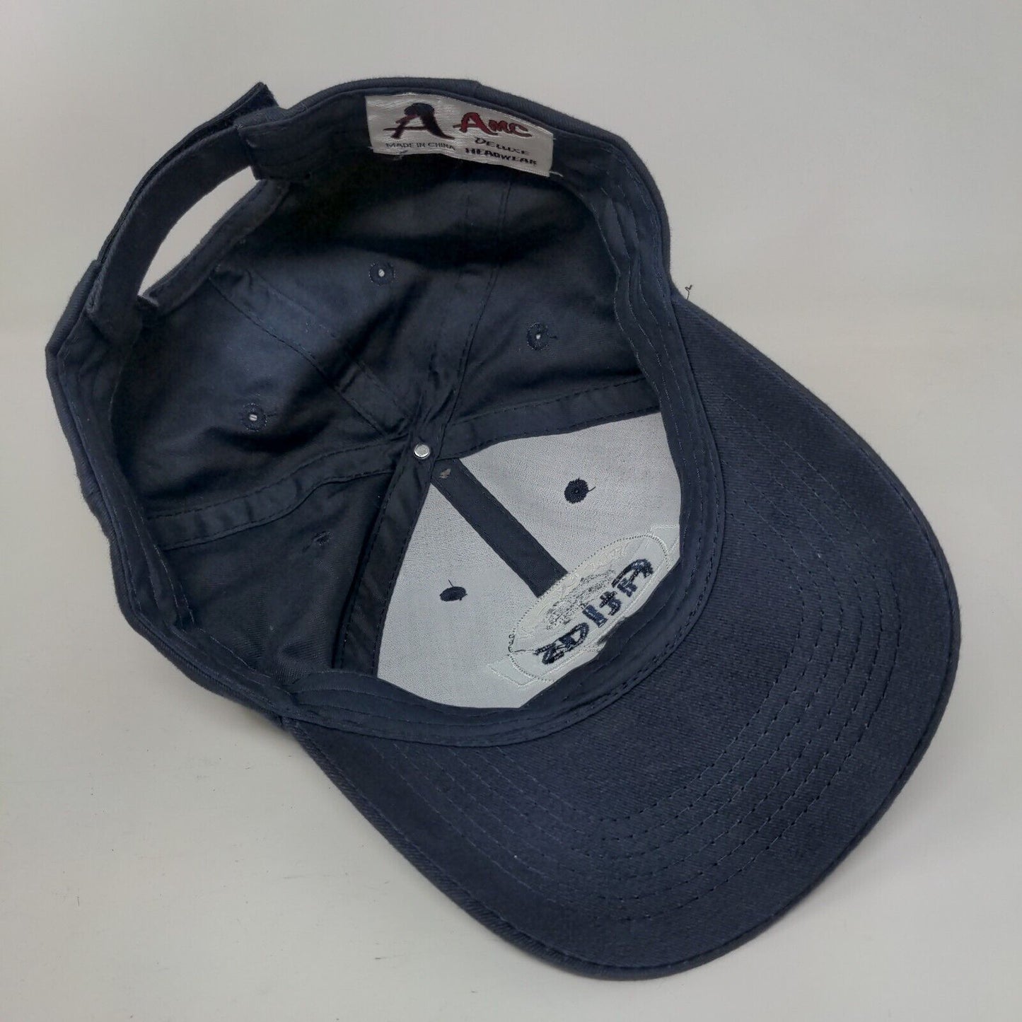 Hooked On Atlas Lighting Products Strapback Hat Blue One Size Embroidered