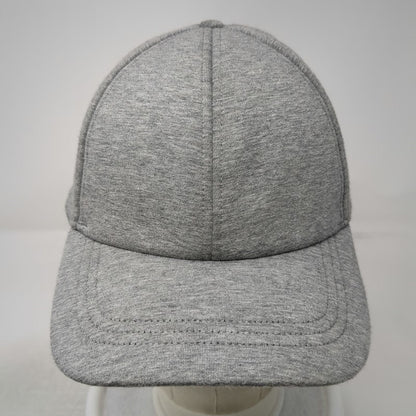 lululemon Baseball Cap Gray One Size Slideback Stretch Cotton Blend Logo Hat