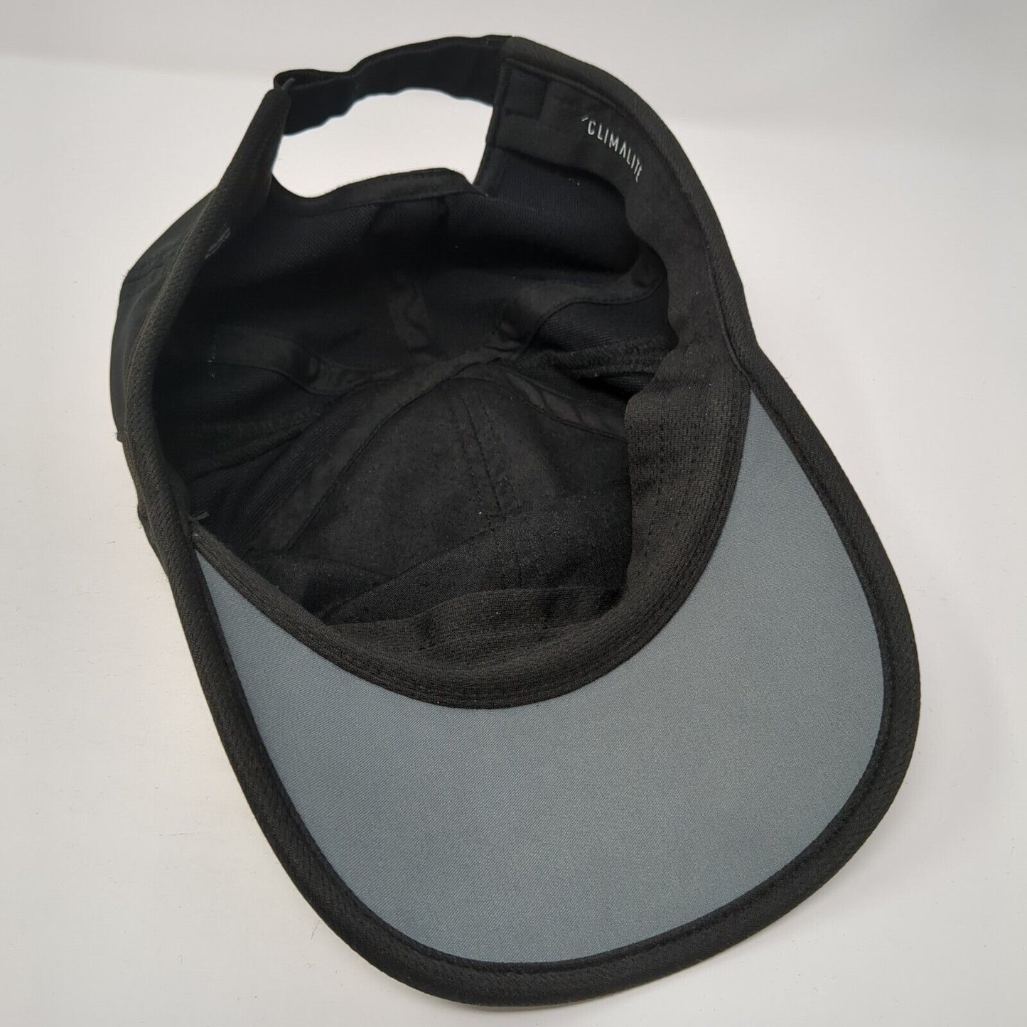 Adidas 3 Stripes Strapback Hat Black One Size Adjustable Climalite