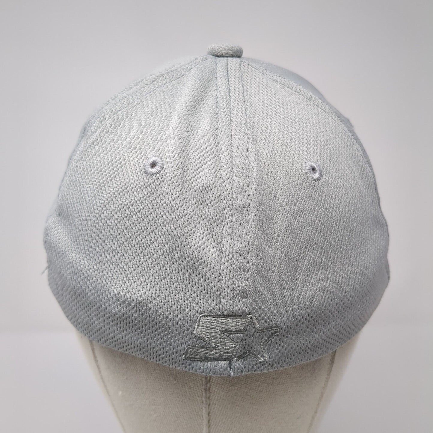 Starter Dri-Star Fitted Hat Gray One Size Embroidered Lightweight 6 Panel Blank