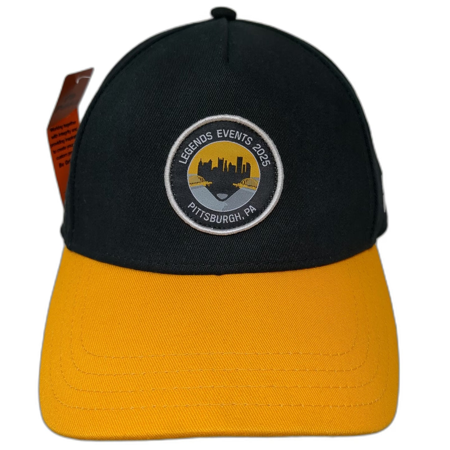 Pukka 5 Panel Black Yellow Hat One Size Pittsburgh Skyline Legends Events 2025
