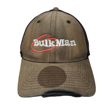 Bulk Man Mesh Back Fitted Hat Brown L/XL Colorblock New Era 39Thirty