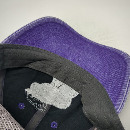 Legacy Trucker Hat Purple One Size Moose Jackson Hole Mesh Back Snapback Patch